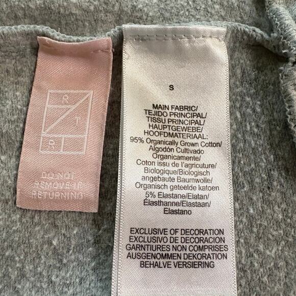 BedHead Pajamas Gray Mon Amour Heart Print Organic Cotton Sweatshirt Size S - Picture 7 of 7